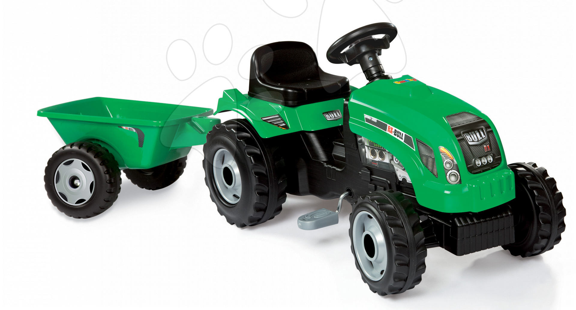 Smoby gyerek traktor RX Bull 33329 zöld