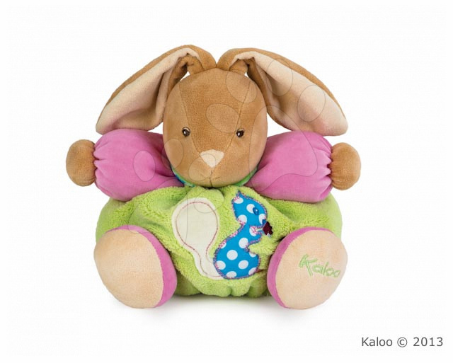 Kaloo plüss nyuszi Colors-Chubby Rabbit Squirrel csörgővel 963252 zöld