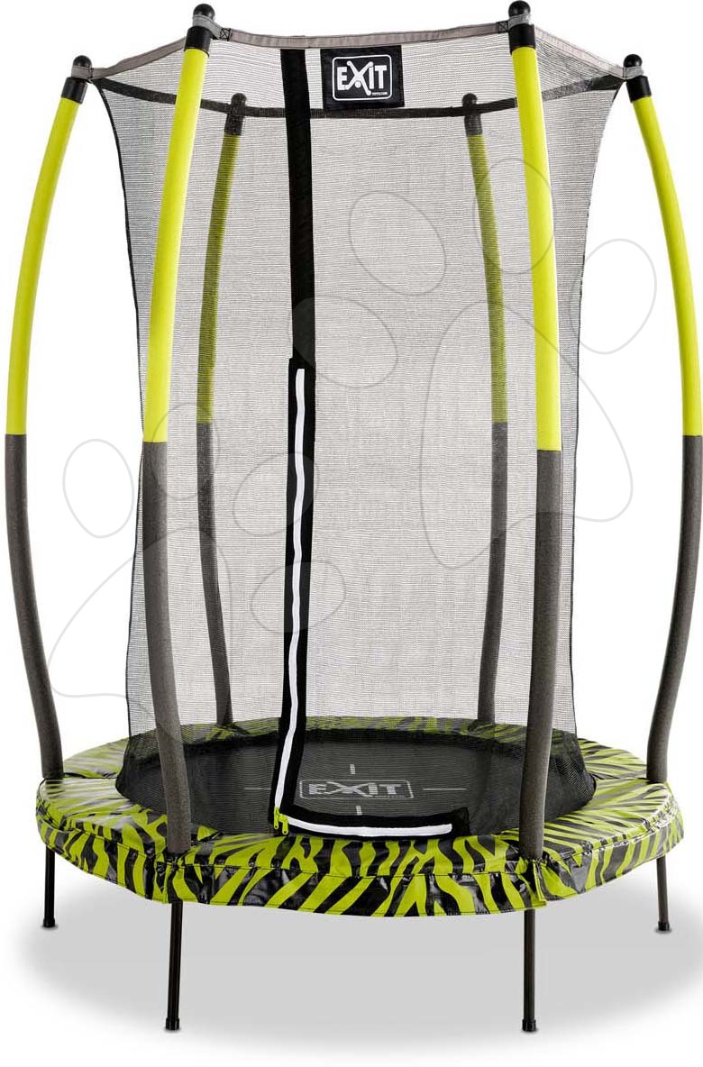 Trambulin védőhálóval Tiggy Junior trampoline Exit Toys 140 cm átmérővel zöld