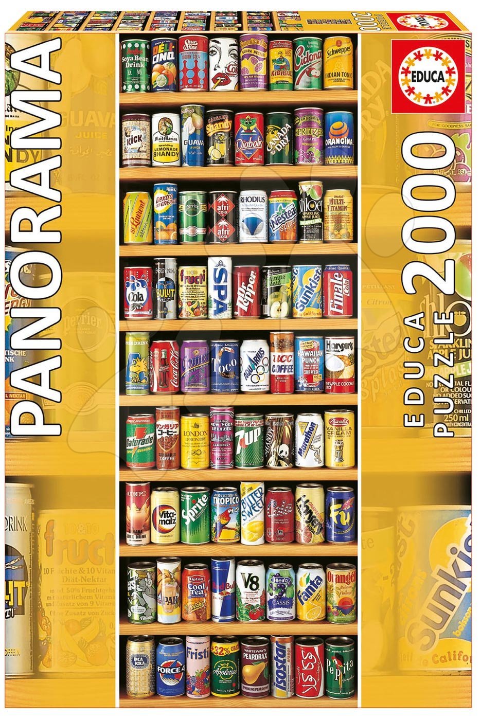 Educa Puzzle Panorama Soft Cans 2000 dielikov 11053 farebné