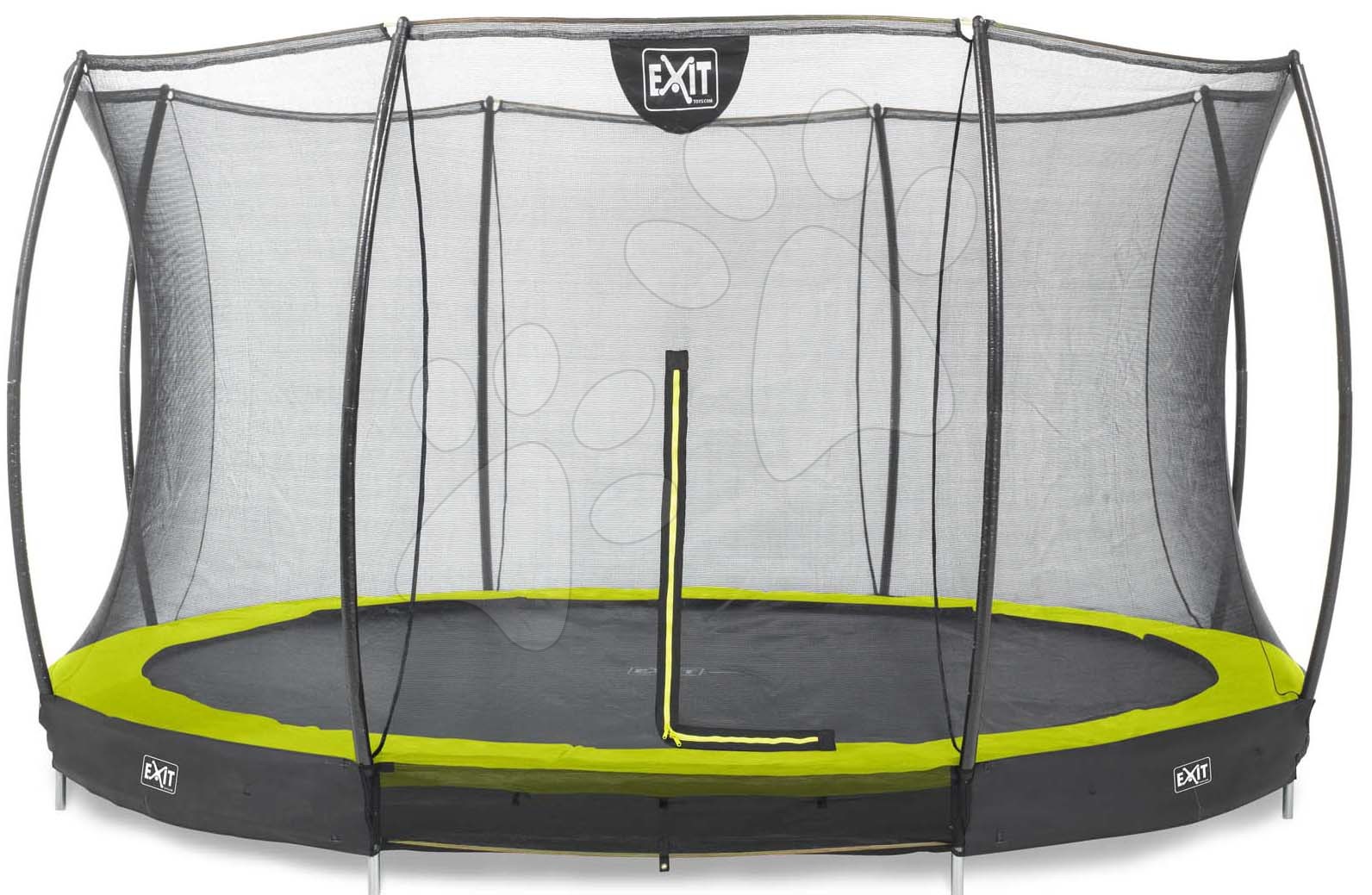 EXIT floor trampoline with net - gr