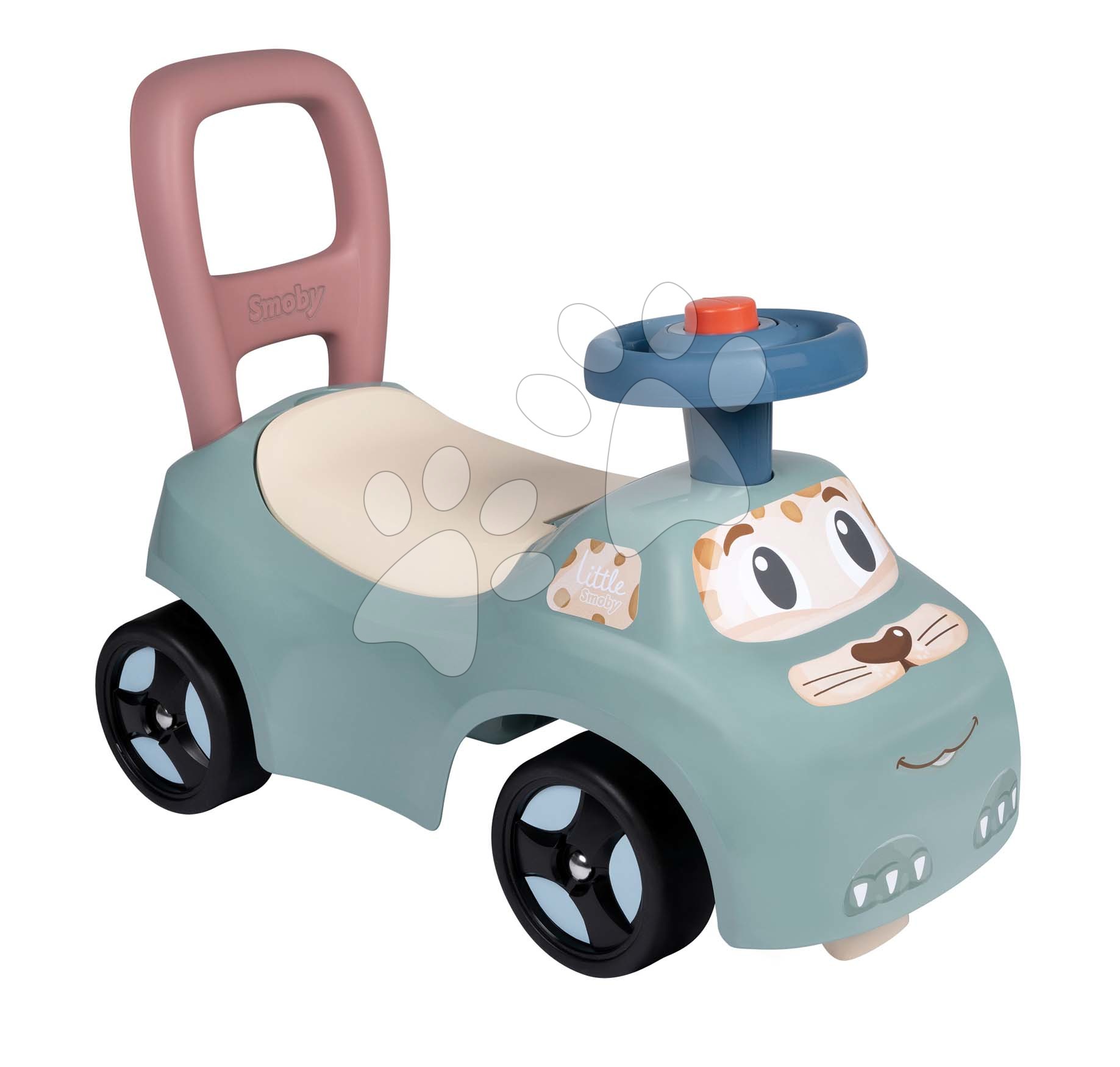 Odrážedlo a chodítko se zvukem Auto Ride On Little Smoby ergonomicky tvarované s úložným prostorem pod sedadlem od 10 měsíců