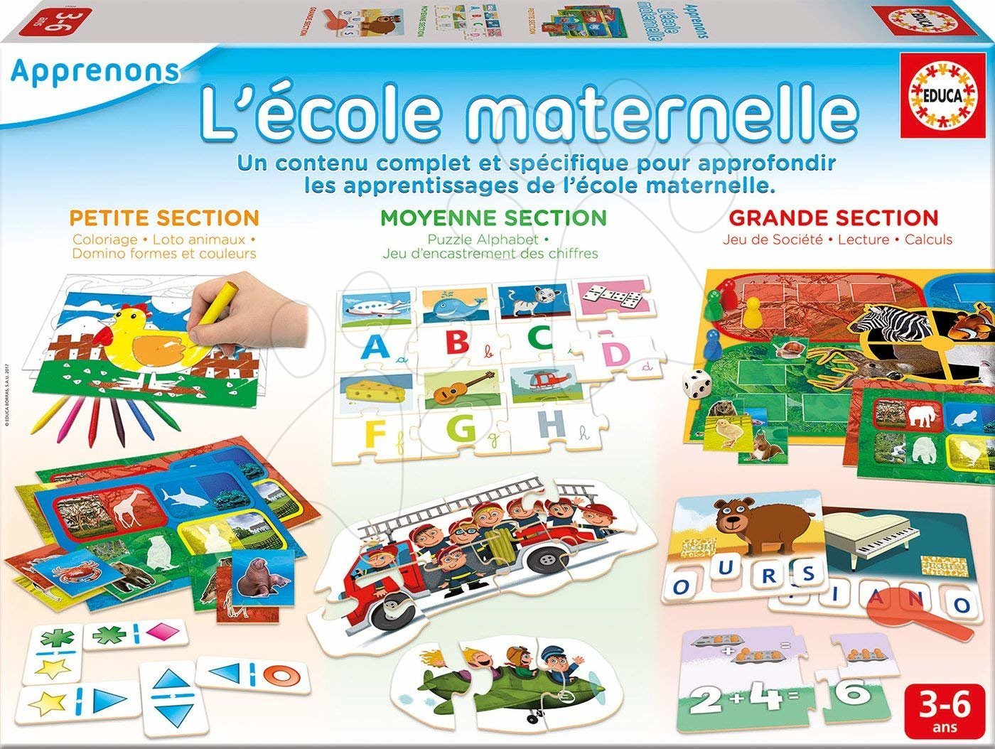 Giochi educativi Maternell Educa puzzle e gioco di composizi