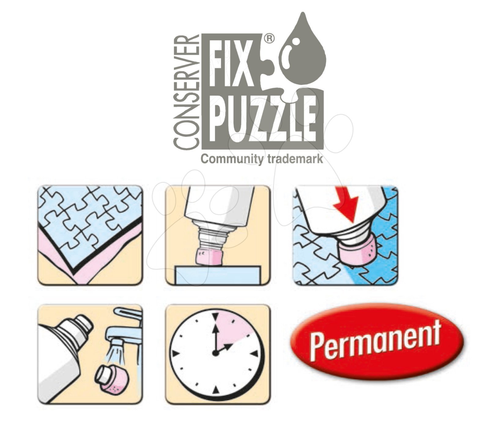 Educa - Fix Puzzle Permanent  Colle permanente pour Puzzles