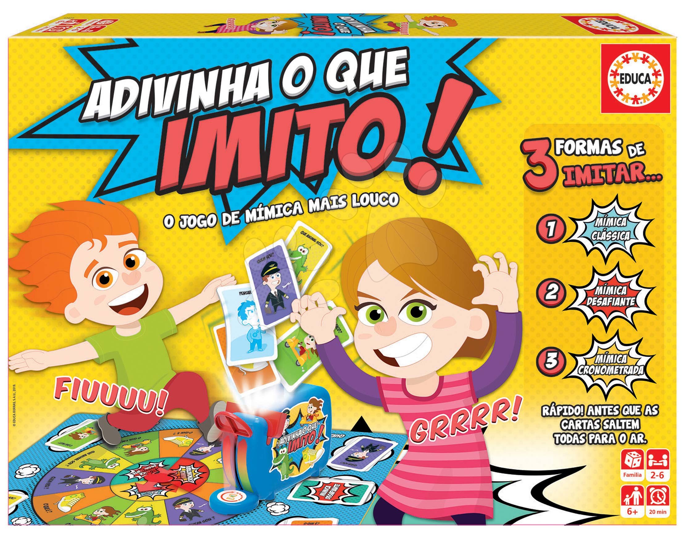 Társasjáték Adivina que imito! Educa spanyol nyelvű, 2-6 játékos részére 6 évtől