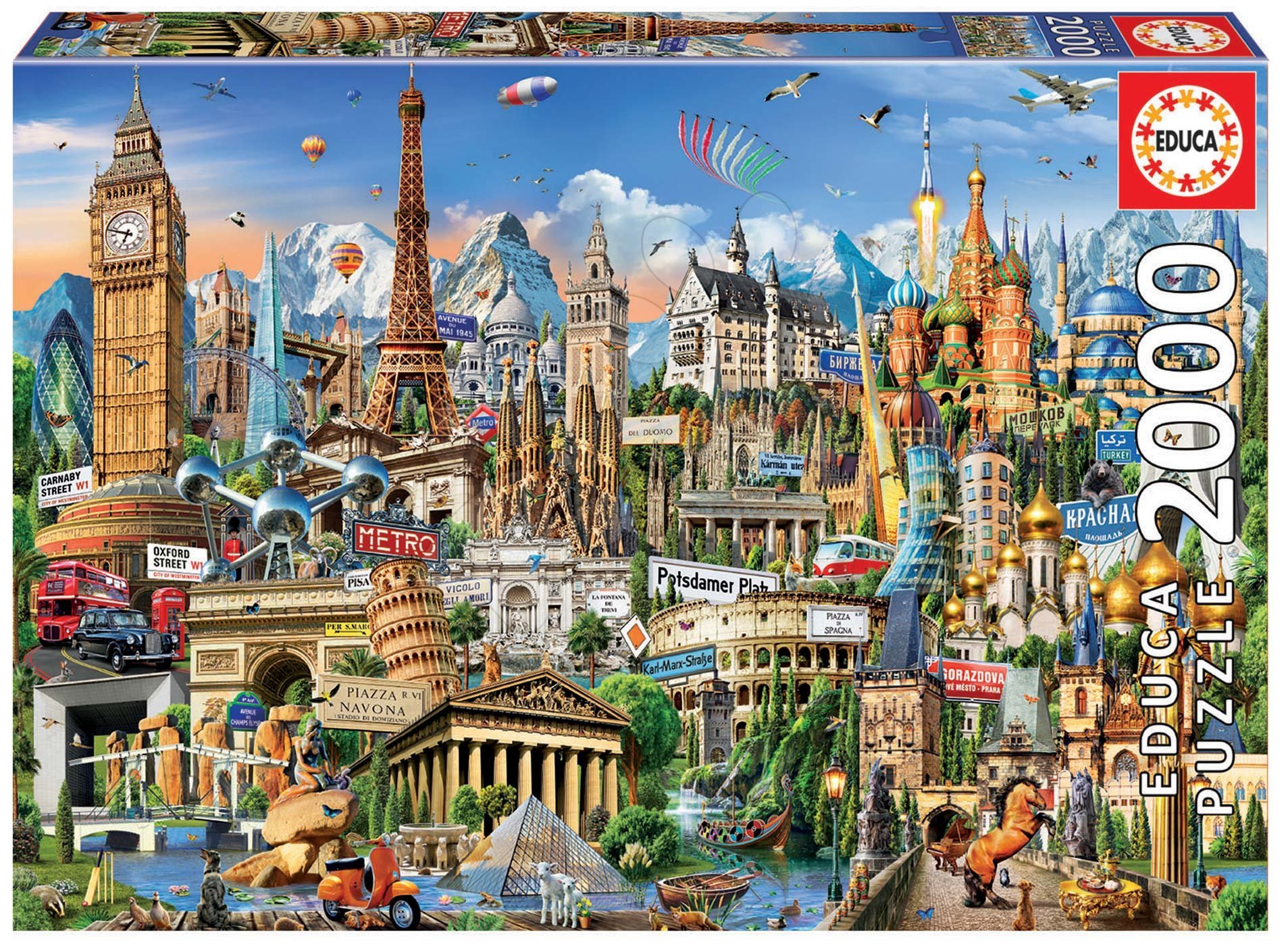 Puzzle Europe Landmarks 2000 pezzi Educa