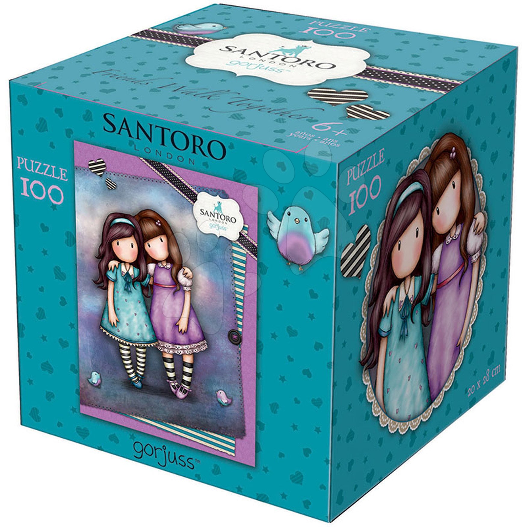 Puzzle EDUCA - Gorjuss Seven Sisters and April's shower SANTORO series.  Kids dolls with 200 PCs multicolor creative toys puzzles