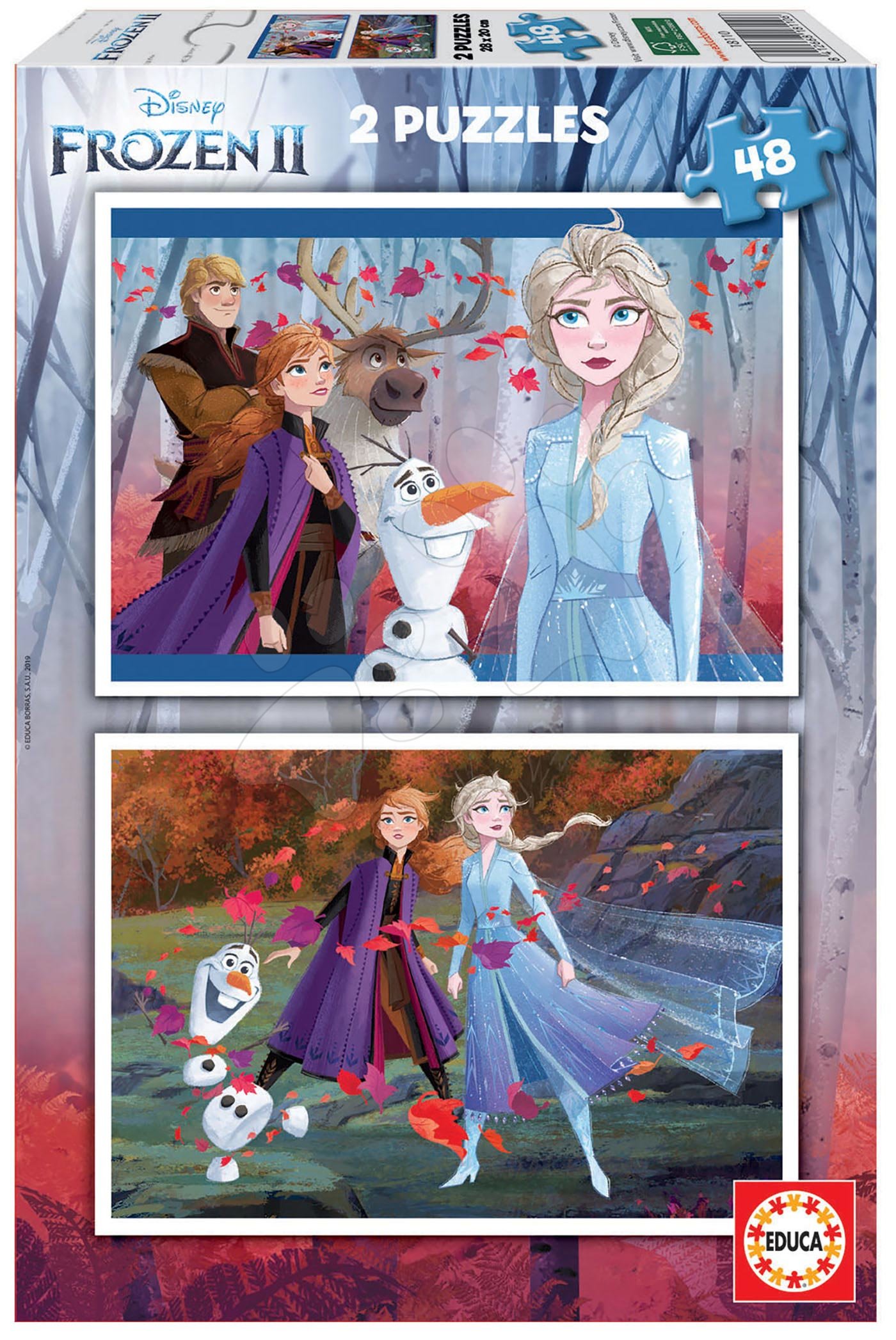 E-shop Puzzle Frozen 2 Disney Educa 2x48 dielov od 4 rokov