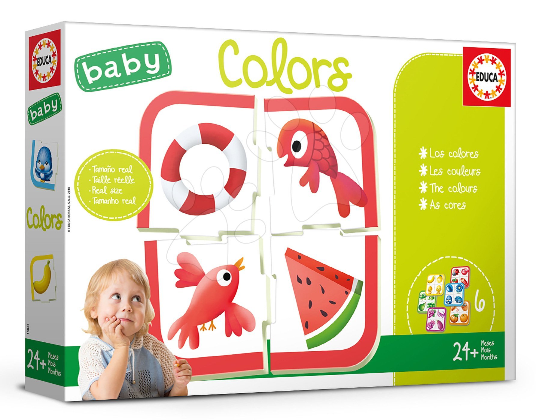 Educa náučná hra pre najmenších Baby Colours Učíme sa farby 18119