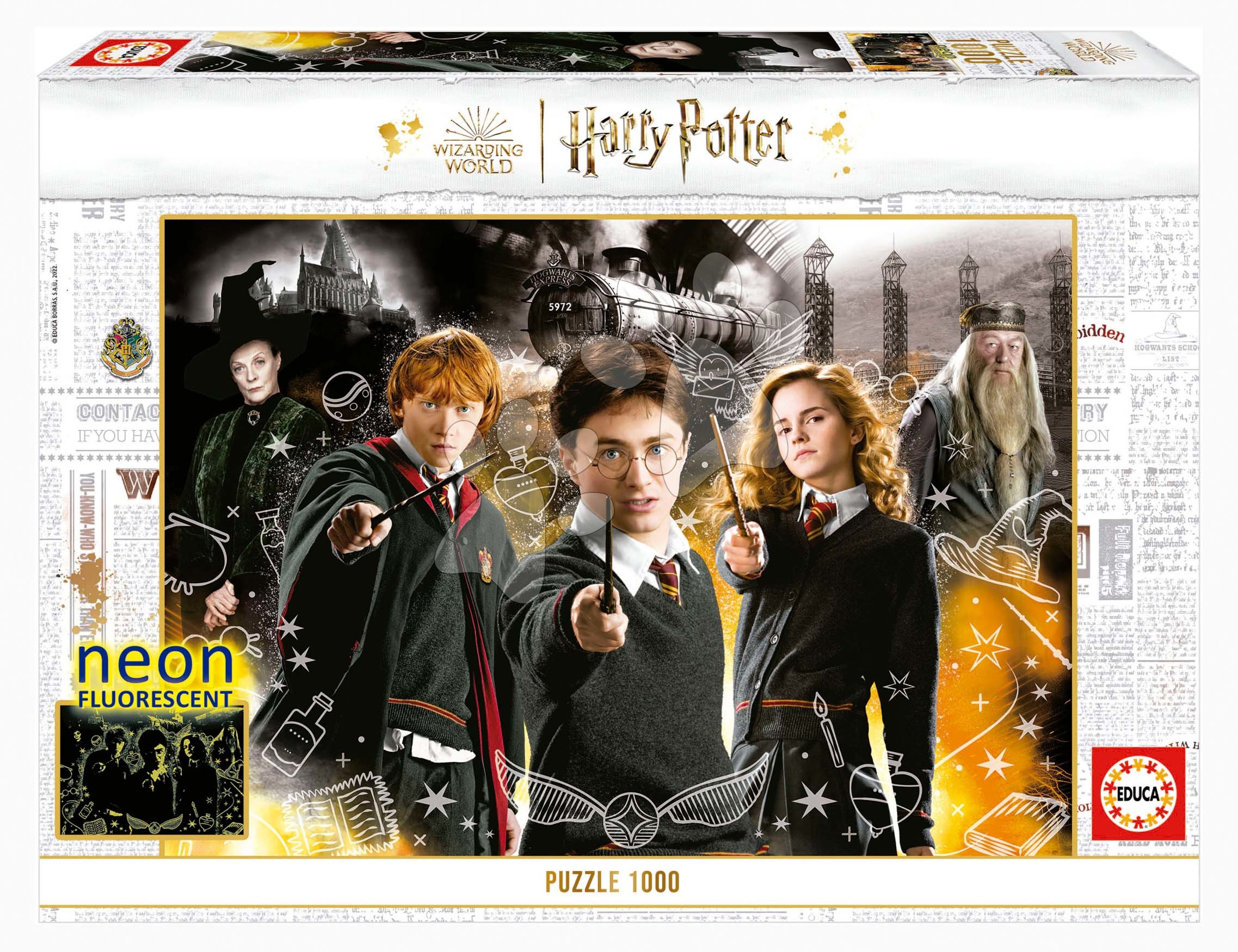 Puzzle Harry Potter 1 Neon Educa 1000 Teile und Kleber Fix E