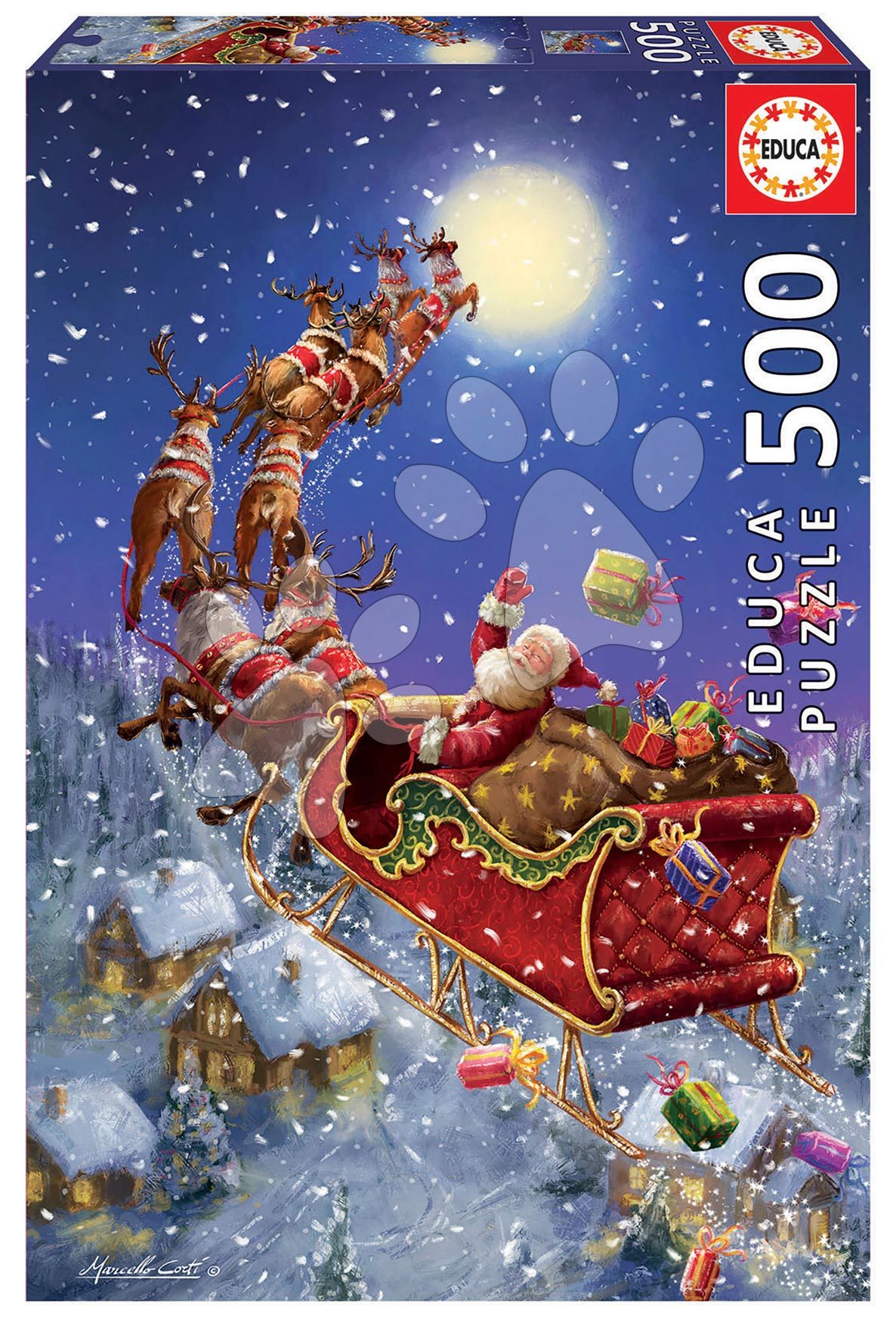 Puzzle 500-dielne Santa Claus is Coming Educa