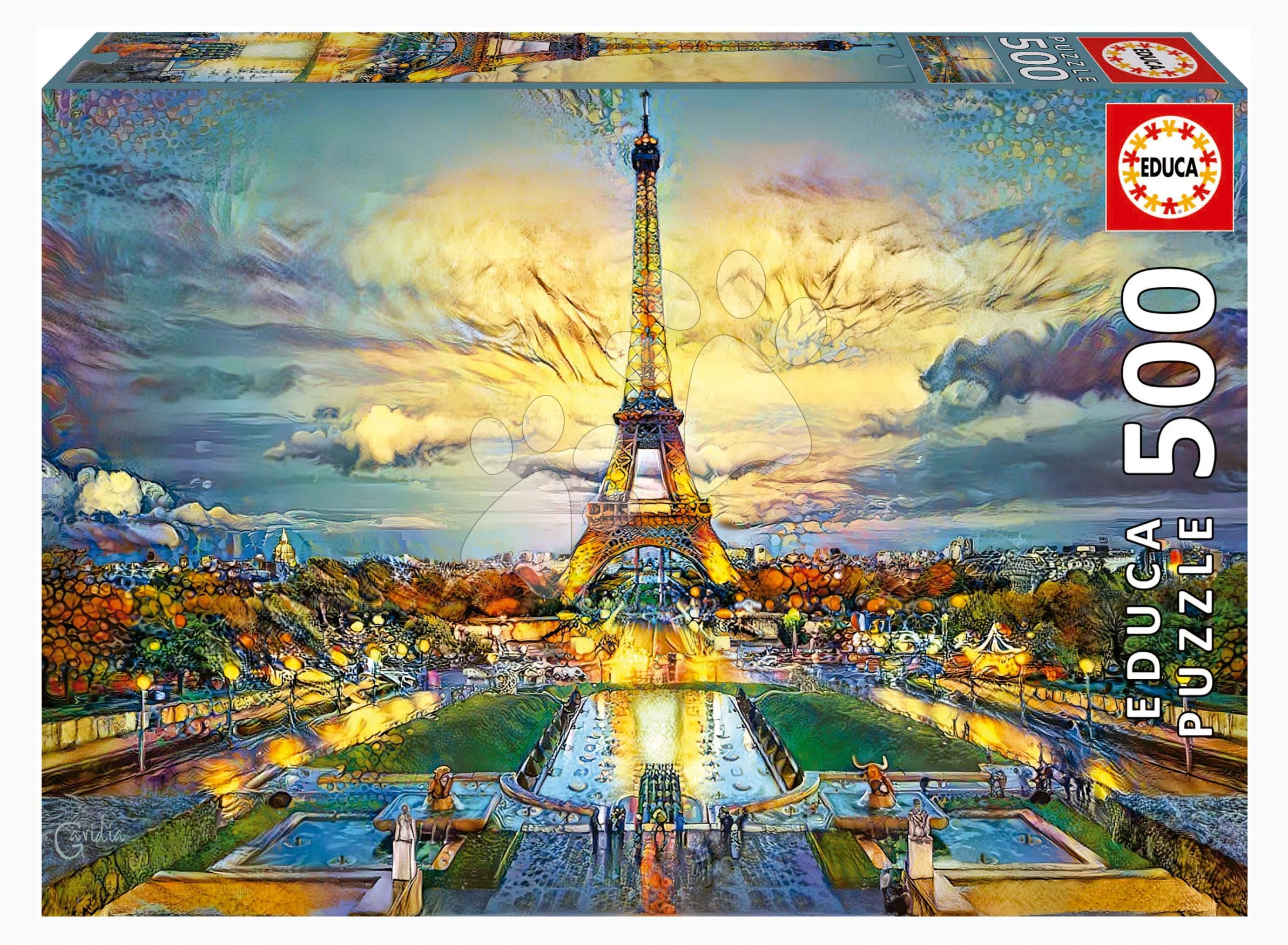 Puzzle Eiffel Tower Educa 500 dielov a Fix lepidlo