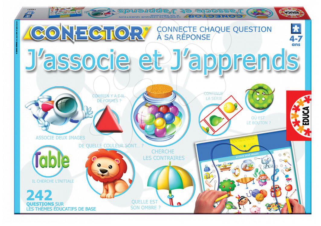 Educa oktatójáték Conector J'associe et J'apprends francia nyelven 14251