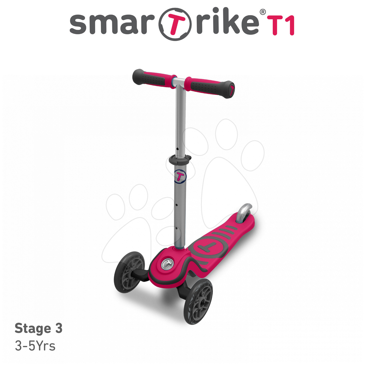 T1 smarTrike Scooter and Ride-on Toy 3in1 T-lock system