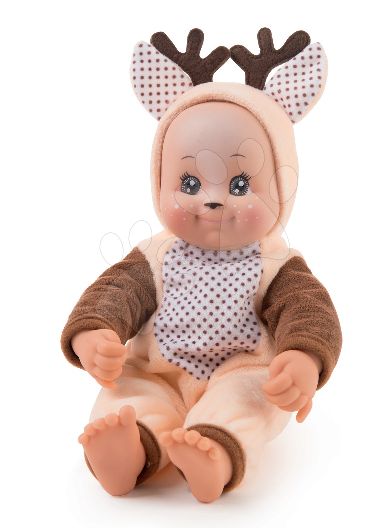 Játékbaba Őzike jelmezben Animal Doll Minikiss Smoby 27 cm hanggal 12 hó-tól