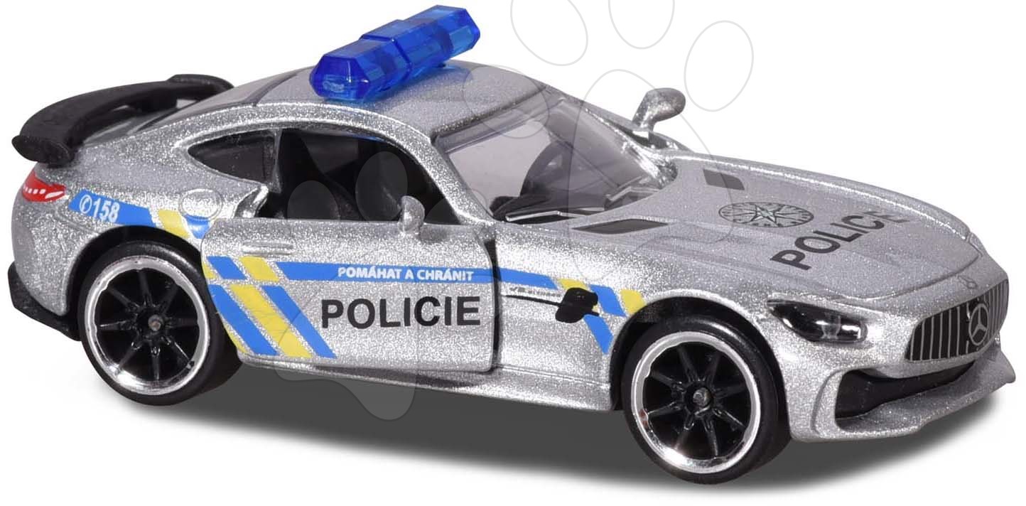 Rendőrautó Rendőrség Majorette fém nyitható hossza 7,5 cm cseh verzió