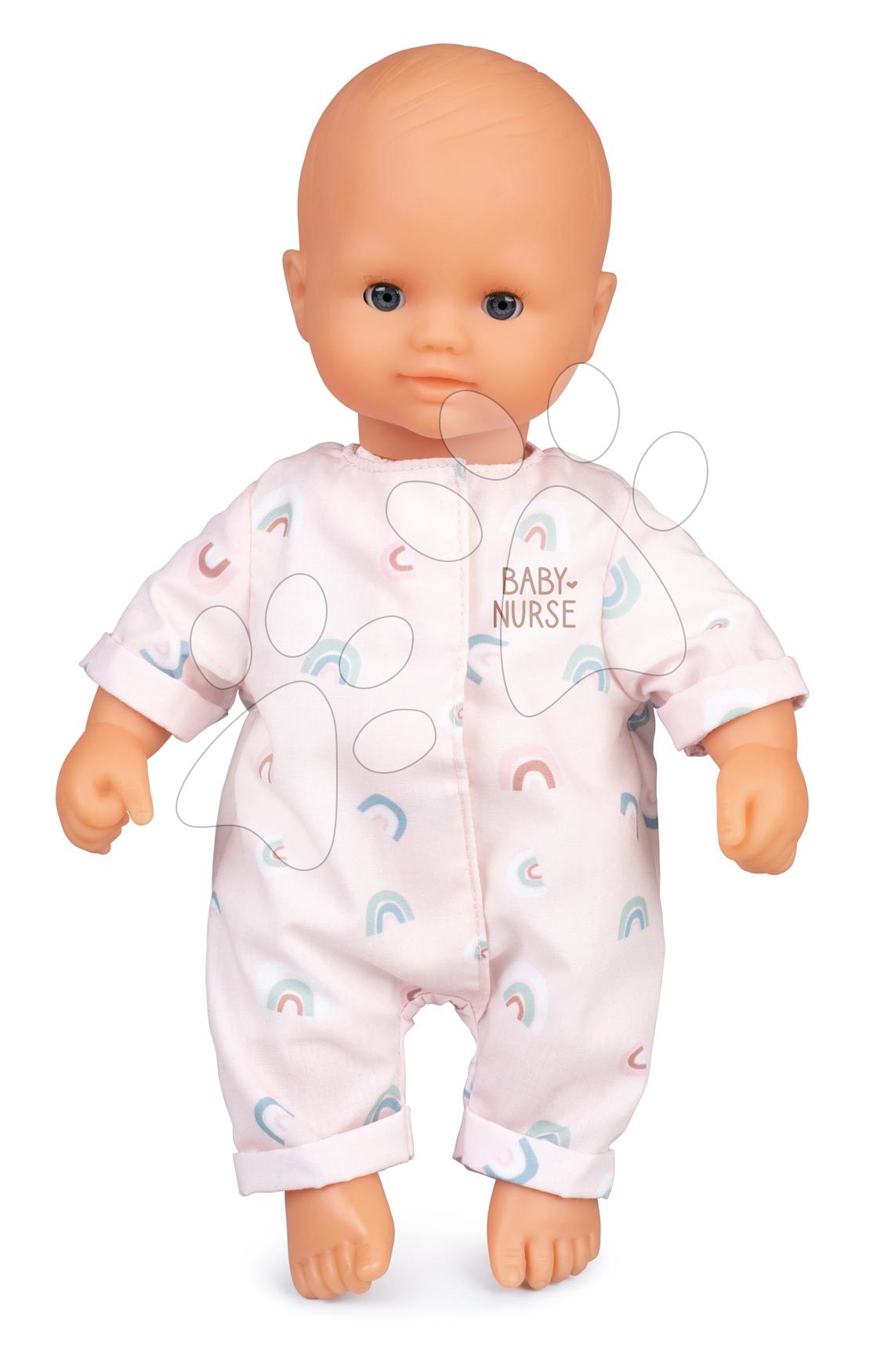 Bábika Natur Baby D\'Amour Baby Nurse Smoby mäkké telíčko v pastelových dupačkách 32 cm od 18 mes