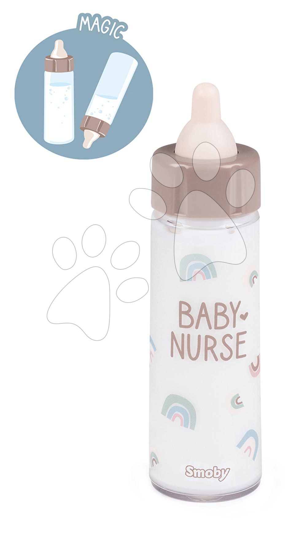 Láhev Natur D\'Amour Magic Bottle Baby Nurse Smoby s ubývajícím mlékem od 12 měsíců