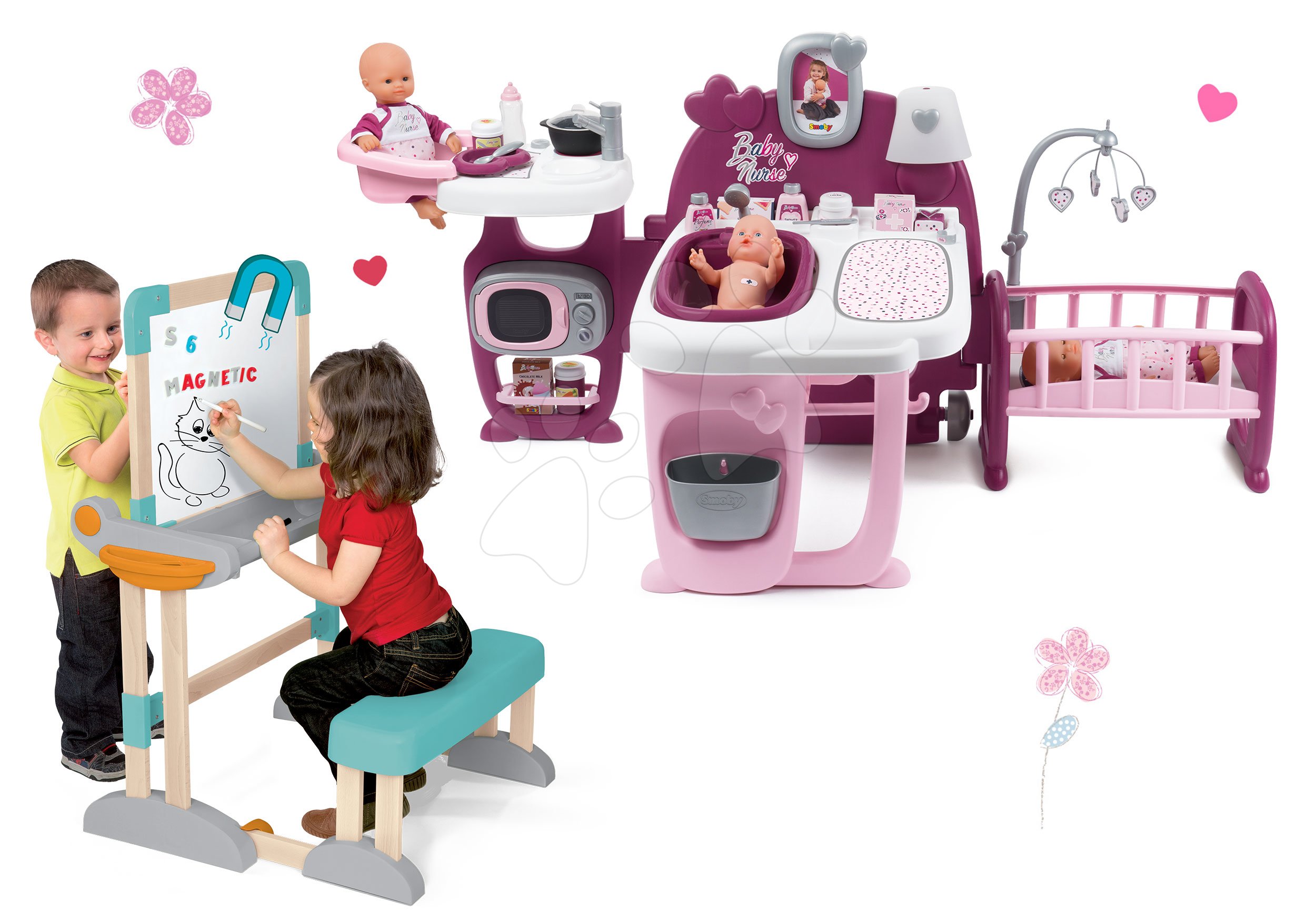 220349 Smoby Baby Nurse Dolls Playcenter 