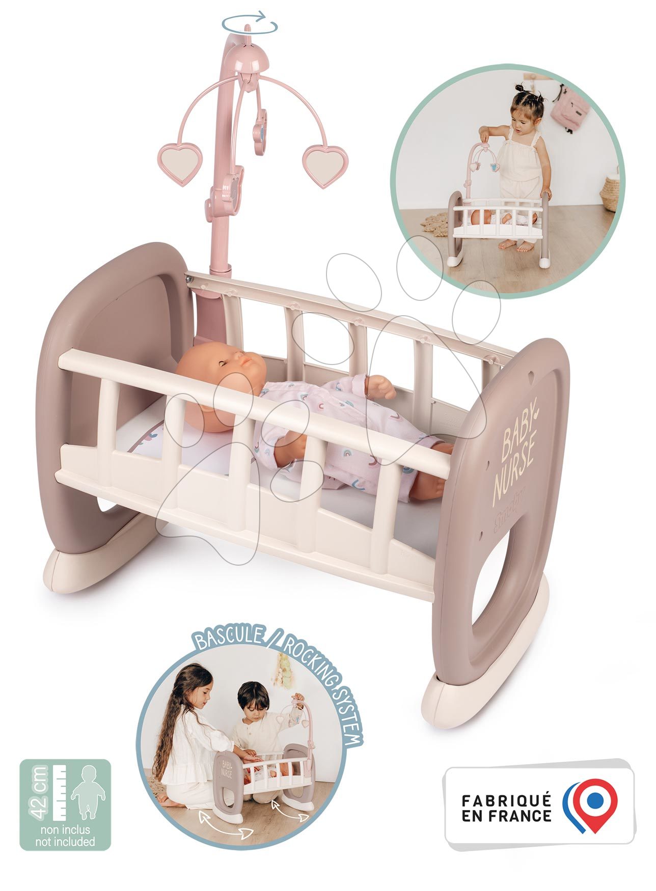 Smoby - Baby Nurse Cradle 