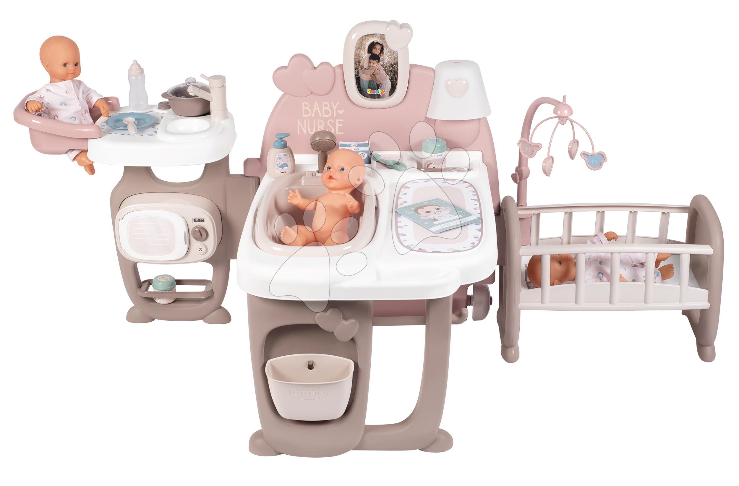 Centru de ingrijire pentru papusi Smoby Baby Nurse Cocoon Nursery