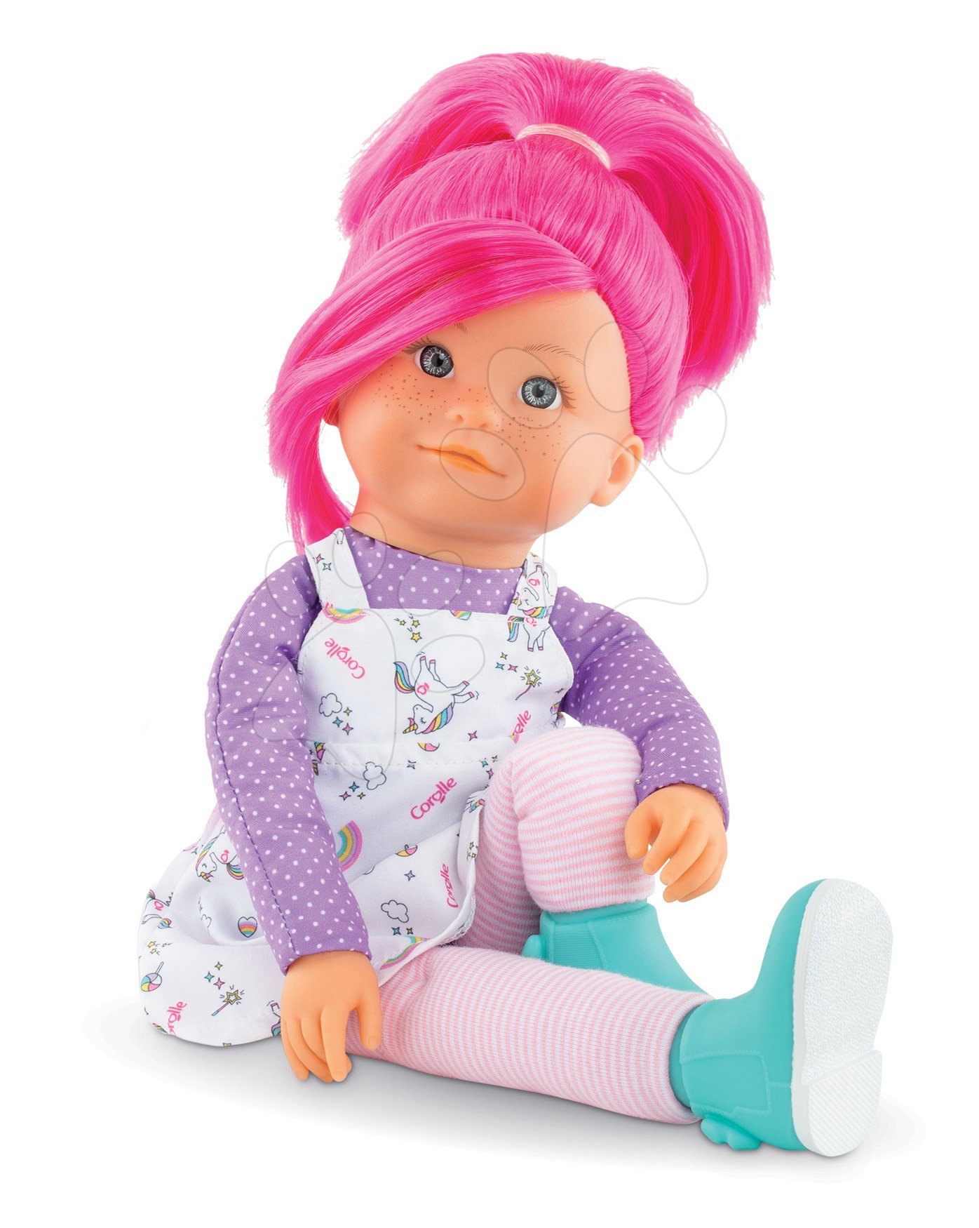 Játékbaba Nephelie Rainbow Dolls Corolle selymes hajkoronával és vanília illattal rózsaszín 38 cm 3 évtől