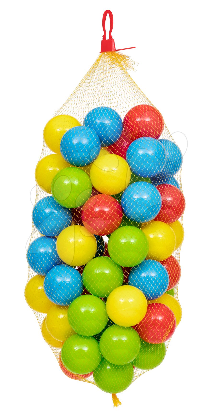 Műanyag labdácskák hálóban Dohány 6,5 cm színesek 60 drb