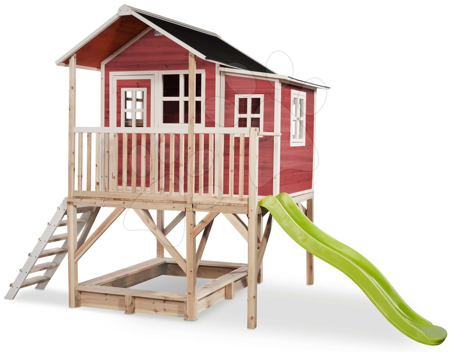 gijzelaar hop Occlusie EXIT Loft 550 wooden playhouse - red