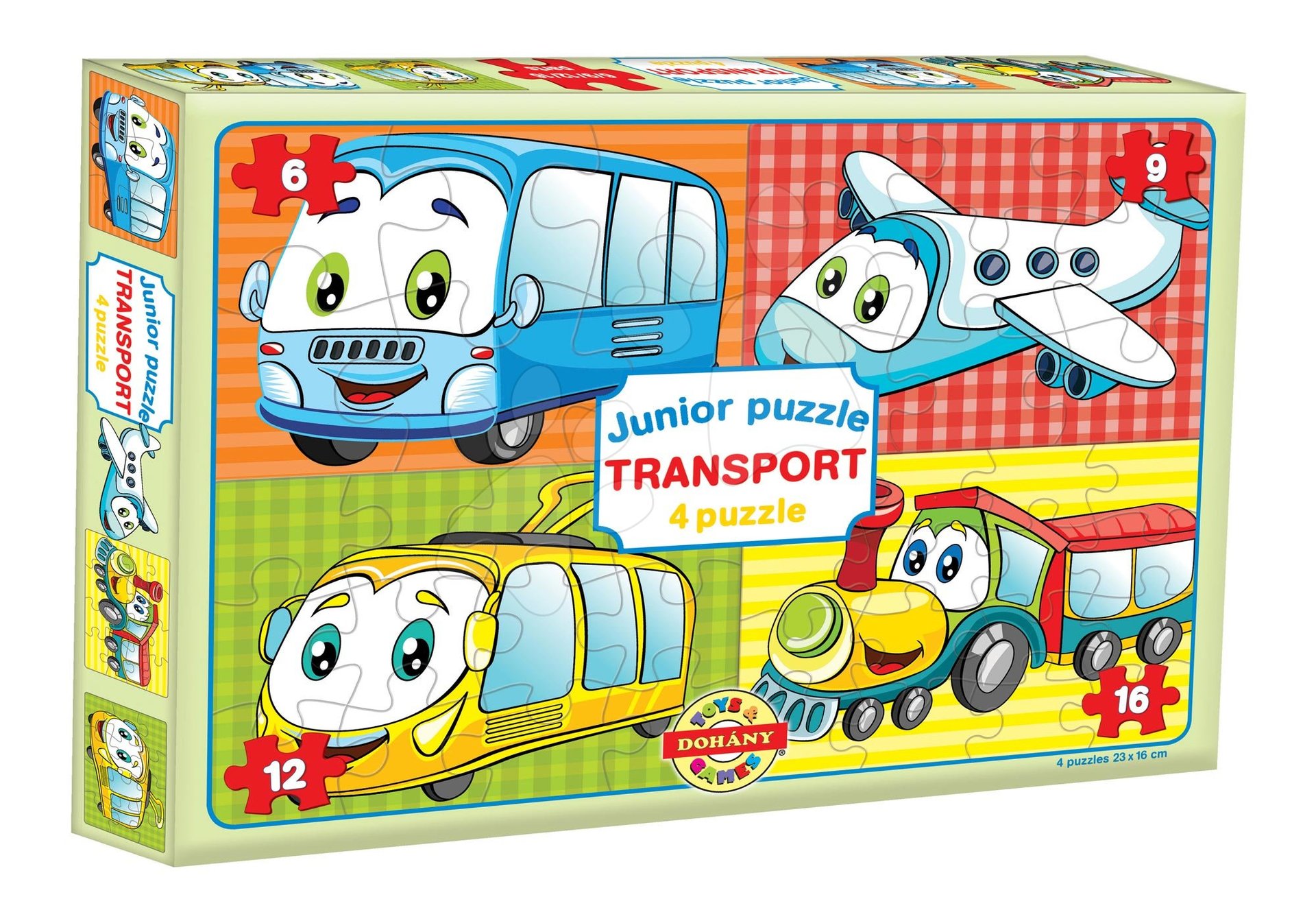 Dohány puzzle Junior Transport 4 Dopravné prostriedky 502-3