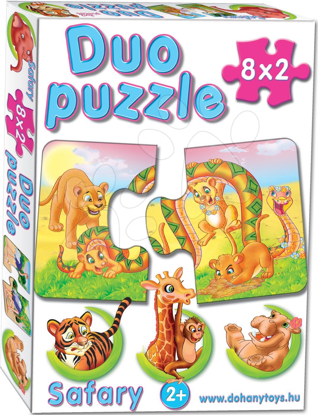 Dohány baby detské puzzle 8 obrázkov Duo Safari 638-3 