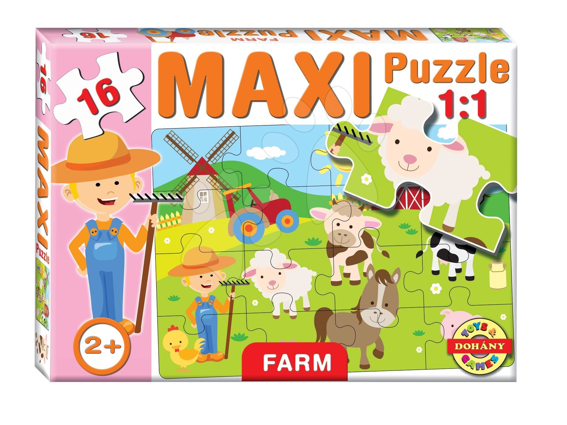 Dohány baby puzzle pre deti Maxi Farma 16 dielikov 640-4  