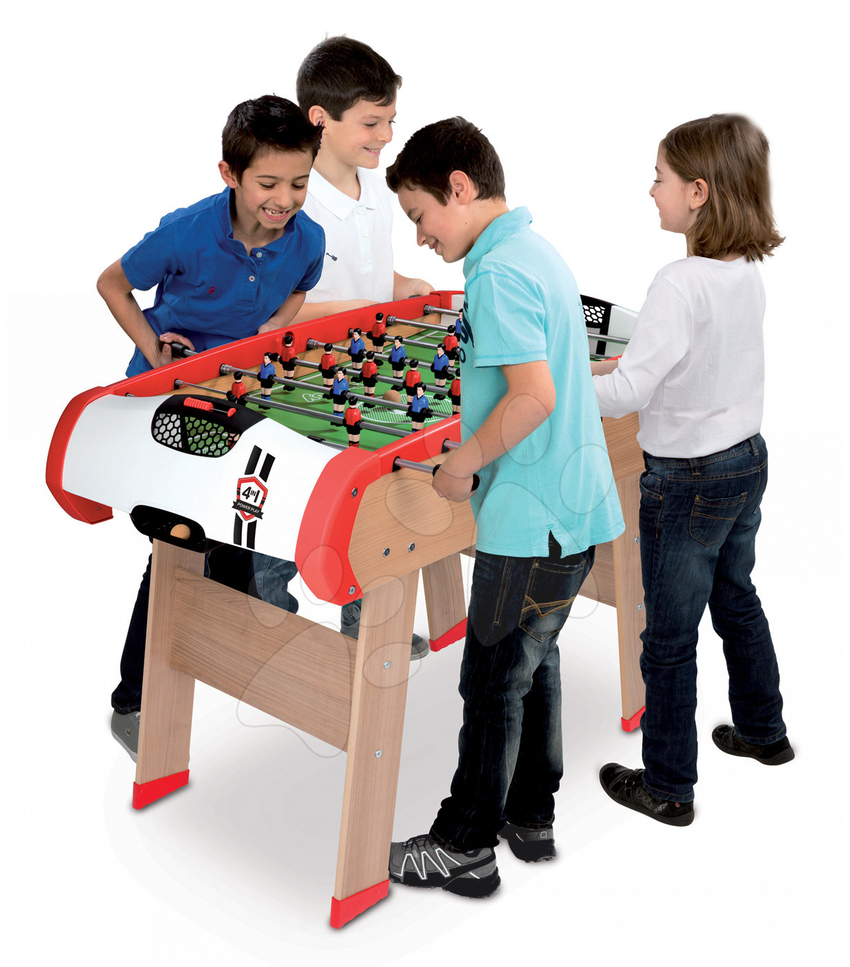 Ongelofelijk naaimachine Verhoogd Powerplay 4in1 Smoby Wooden Football Table table football, b