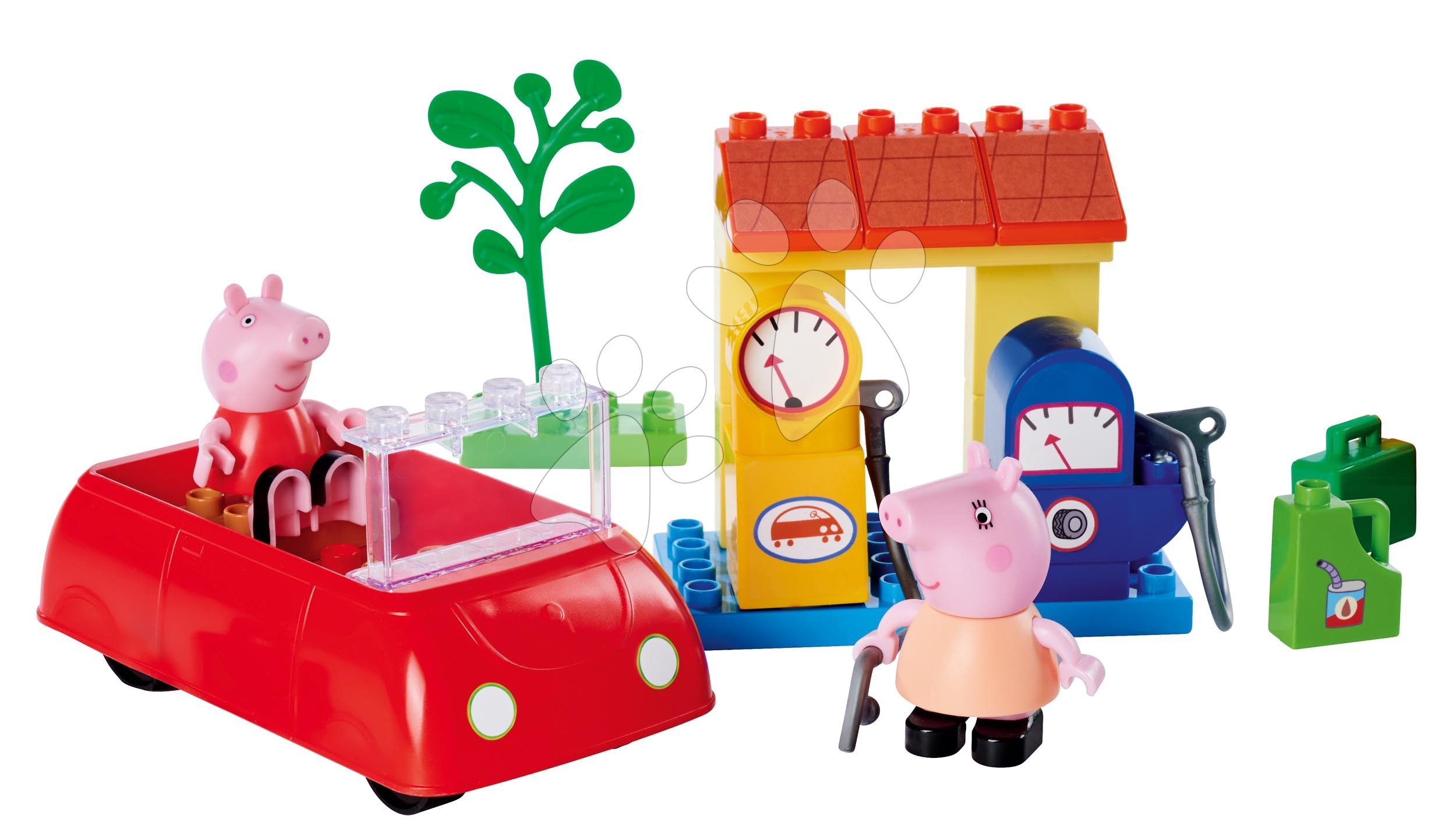 Gioco di costruzioni bambini Peppa Pig con macchina BIG
