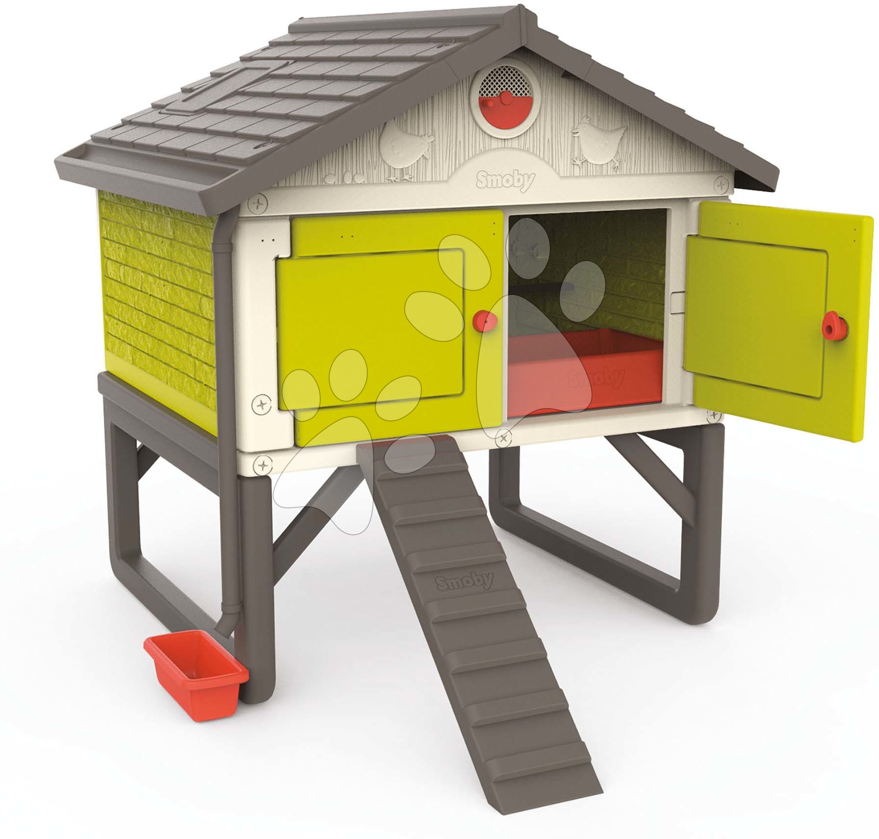 Pollaio per 5 galline Cluck Cluck Cottage Green Smoby