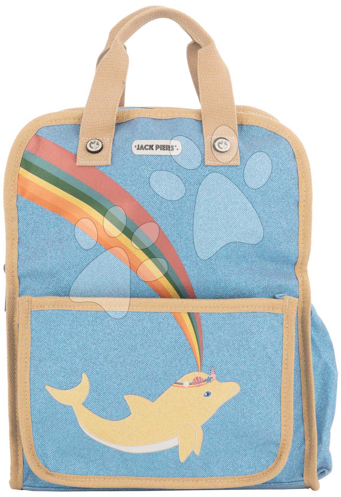 Iskolai hátizsák Backpack Amsterdam Large Dolphin Jack Piers nagy ergonomikus luxus kivitel 6 évtől 36*29*13 cm