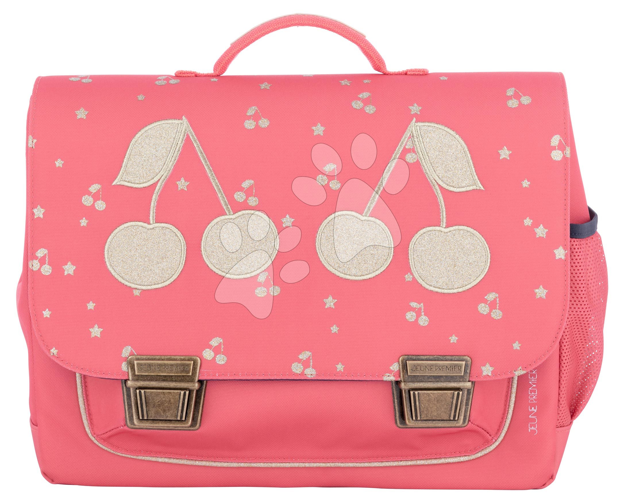 Iskolai aktatáska Classic Midi Cherry Glitter Pink Jeune Premier ergonómikus luxus kivitel 30*38 cm