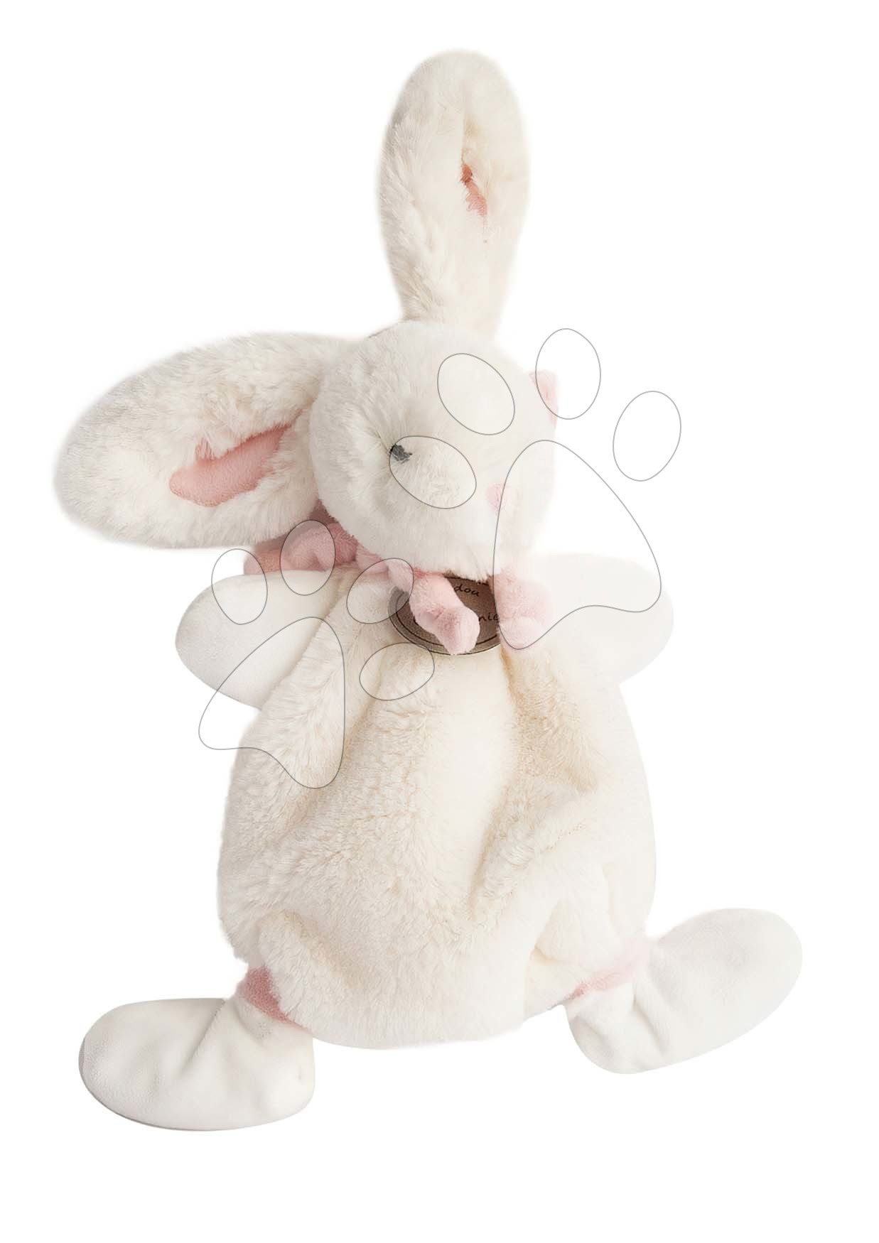 Plyšový zajačik na maznanie Lapin Bonbon Doudou et Compagnie ružový 26 cm v darčekovom balení od 0 mes