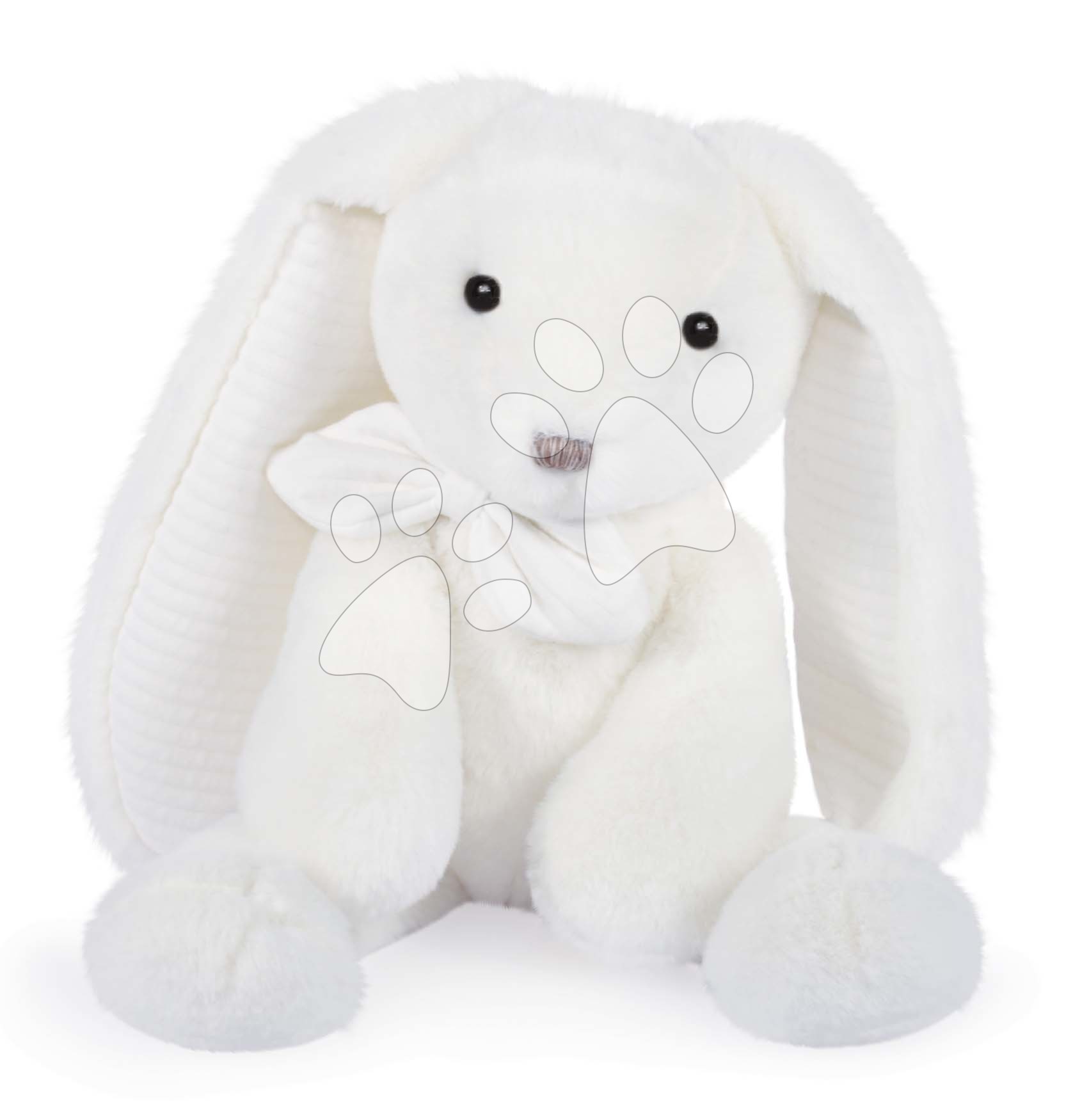 Plyšový zajačik Bunny White Les Preppy Chics Histoire d’ Ours biely 40 cm v darčekovom balení od 0 mes