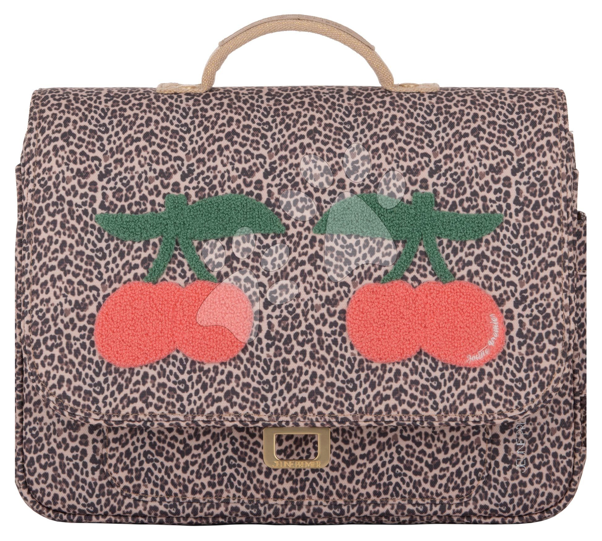 Iskolai aktatáska It Bag Mini Leopard Cherry Jeune Premier ergonomikus luxus kivitel 27*32 cm