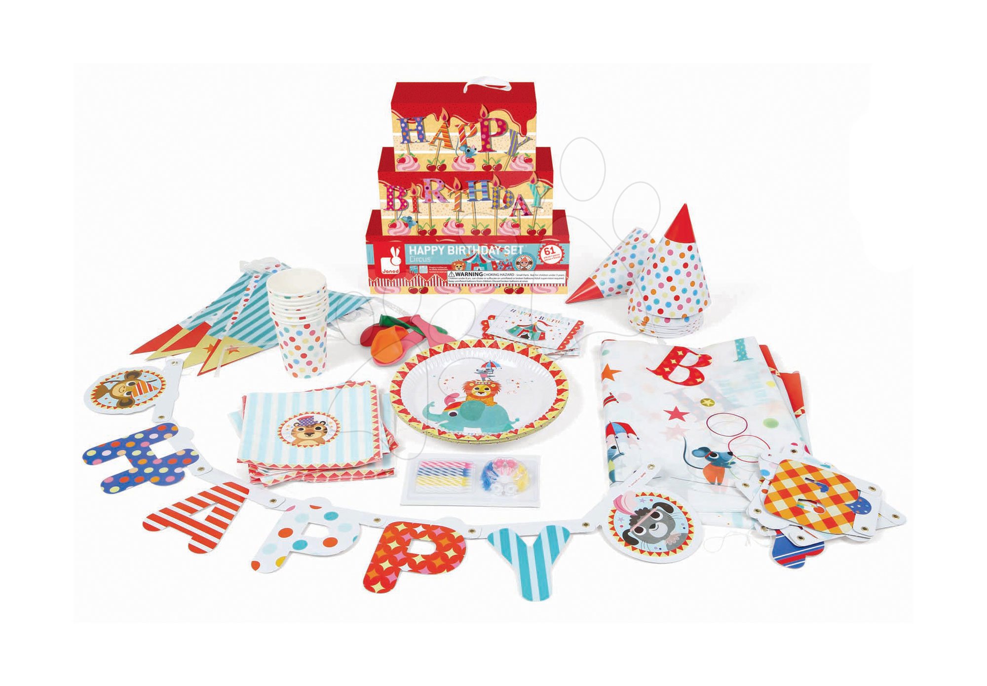 Set di compleanno per bambini Circus Happy