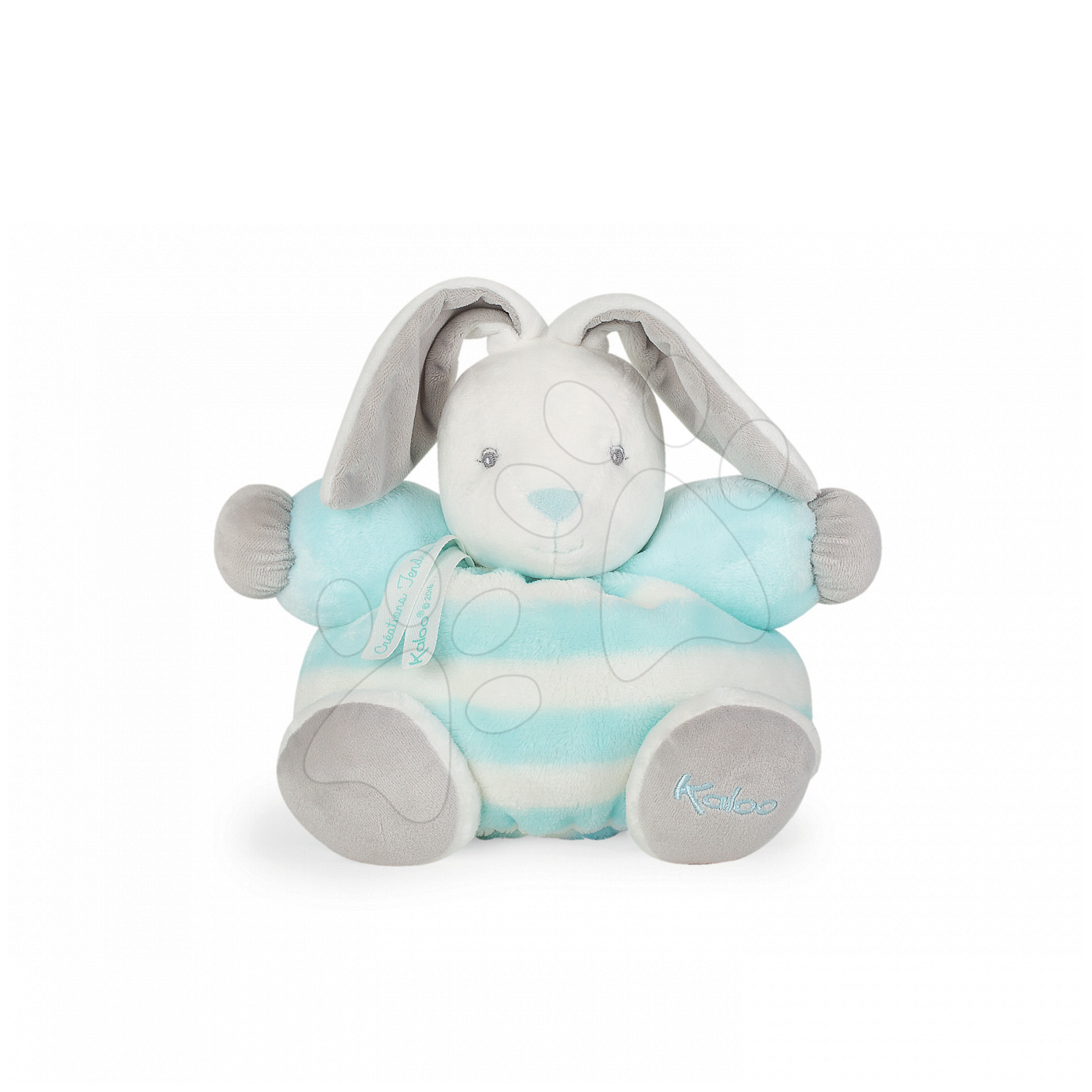 Kaloo plüss nyuszi bebe Pastel Chubby 25 cm 960082 türkíz-krémszínű