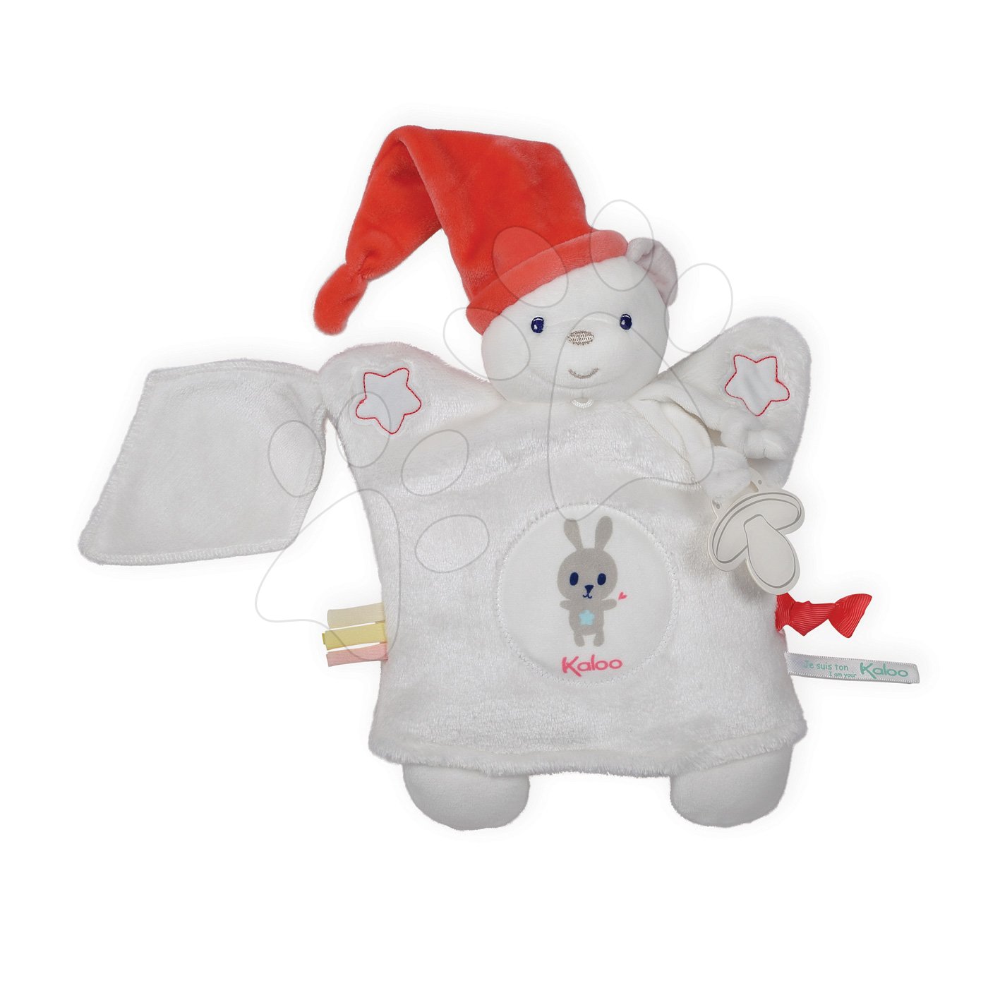 E-shop Kaloo plyšová bábka - medveď na maznanie Imagine Doudou svetielkujúci 960283 biely