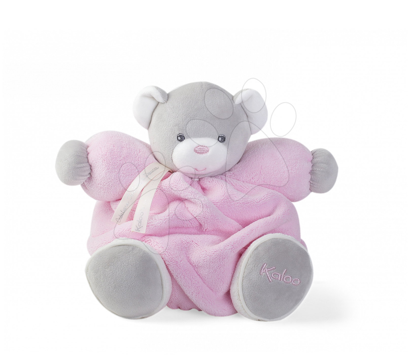 E-shop Kaloo plyšový medvedík Plume Chubby 25 cm 969556 ružový