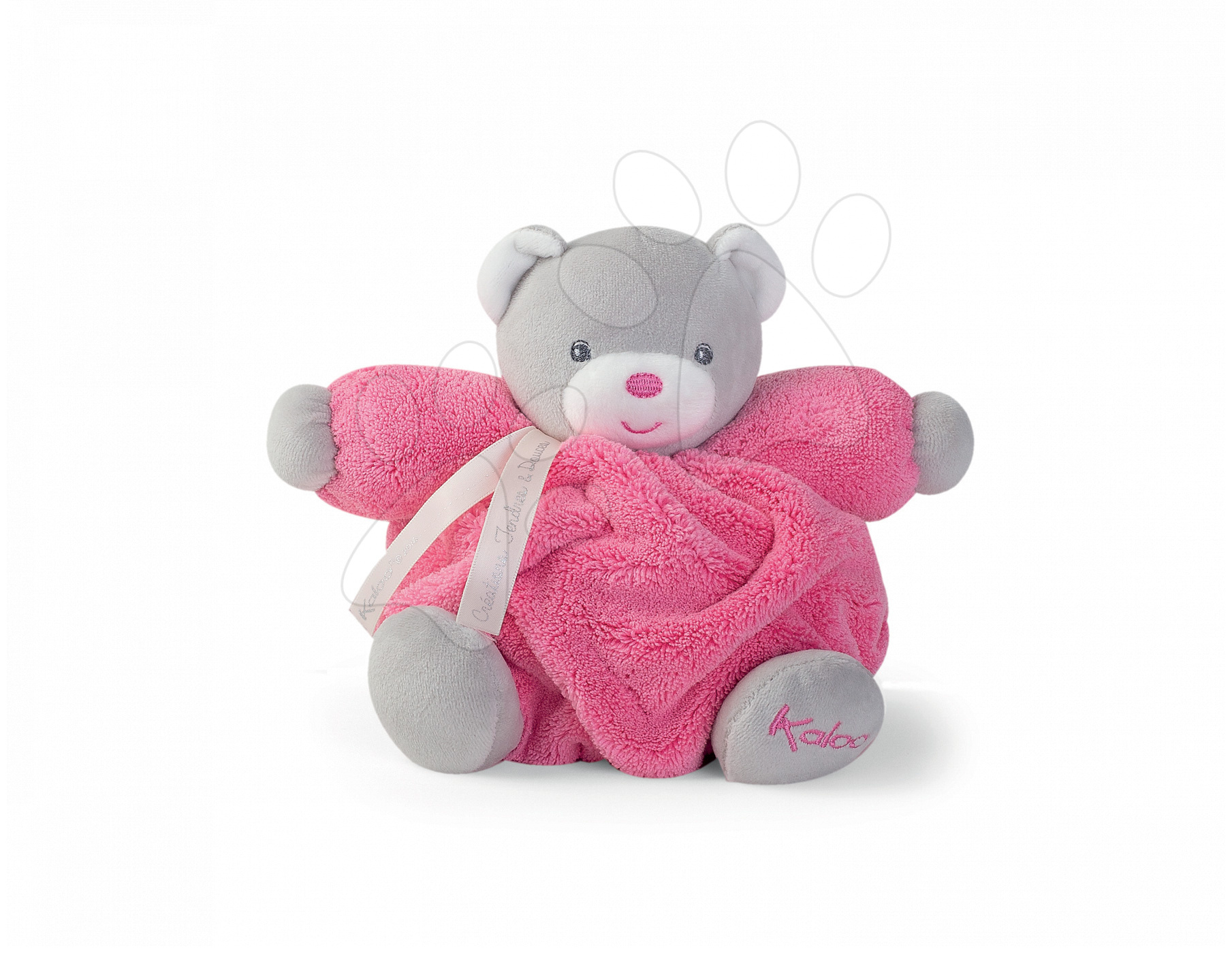 E-shop Kaloo plyšový medvedík Plume Chubby 18 cm 969562 ružový