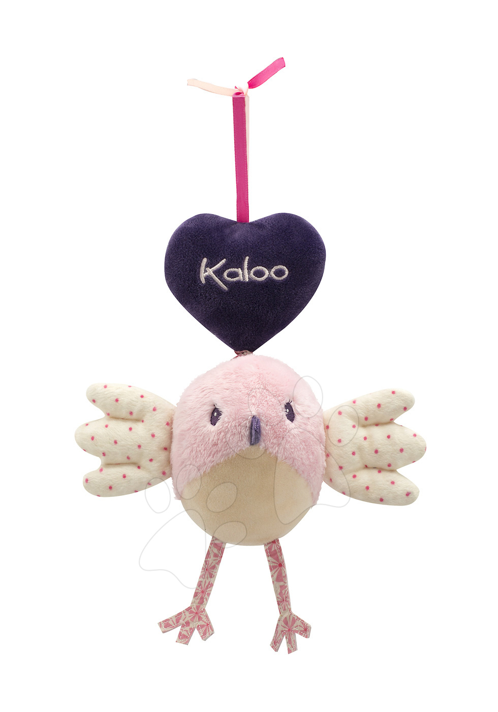 Kaloo plüss kismadár Petite Rose-Music Bird 969875 rózsaszín