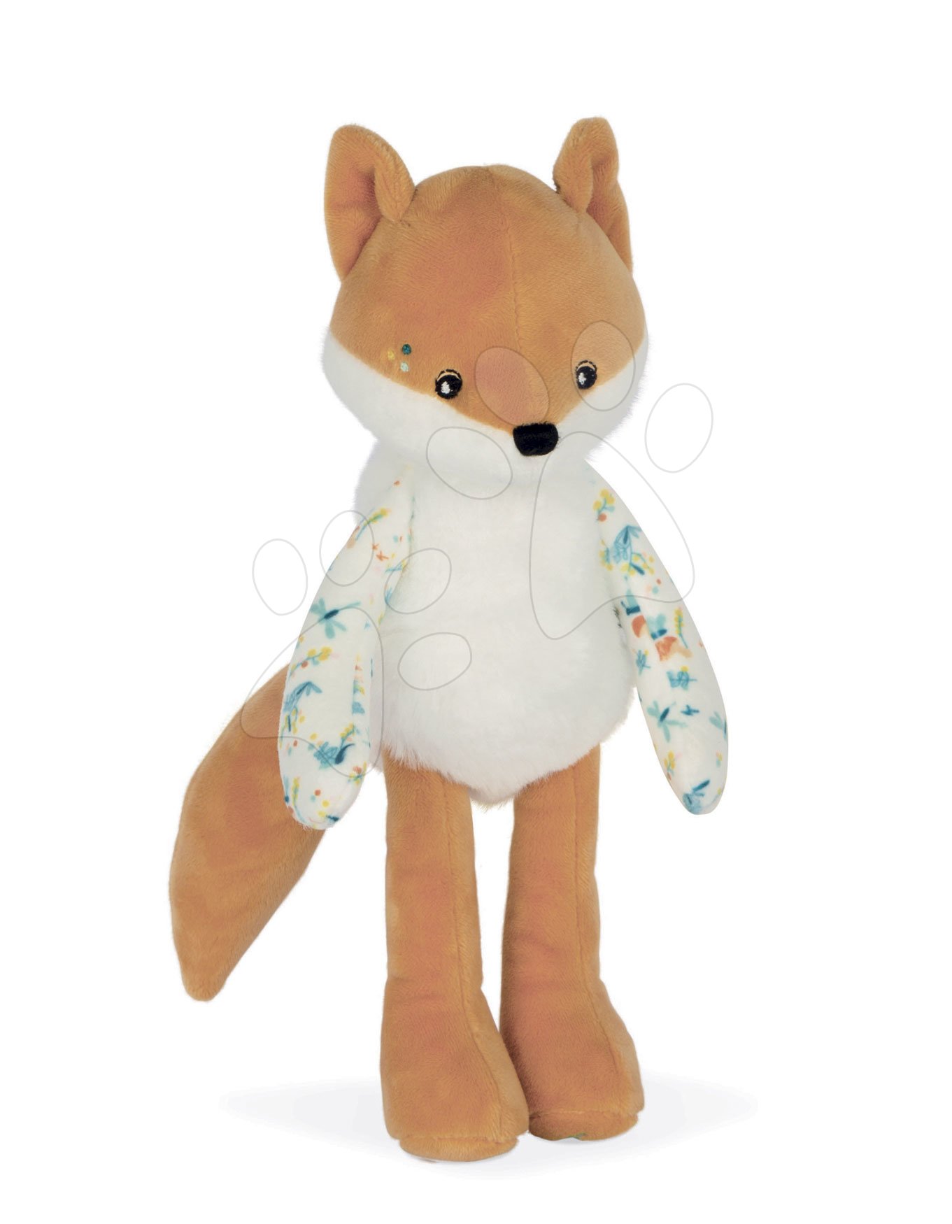Plüss róka baba Leonard Fox Doll Fripons Kaloo puha anyagból 25 cm ajándékcsomagolásban 0 hó-tól