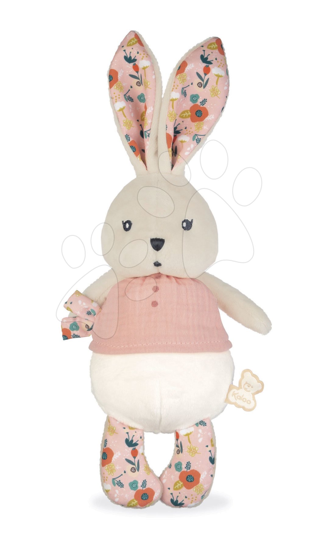 Rongy nyuszkó Coquelicot Rabbit Doll Poppy K'doux Kaloo rózsaszín 25 cm puha alapanyagból 0 hó-tól