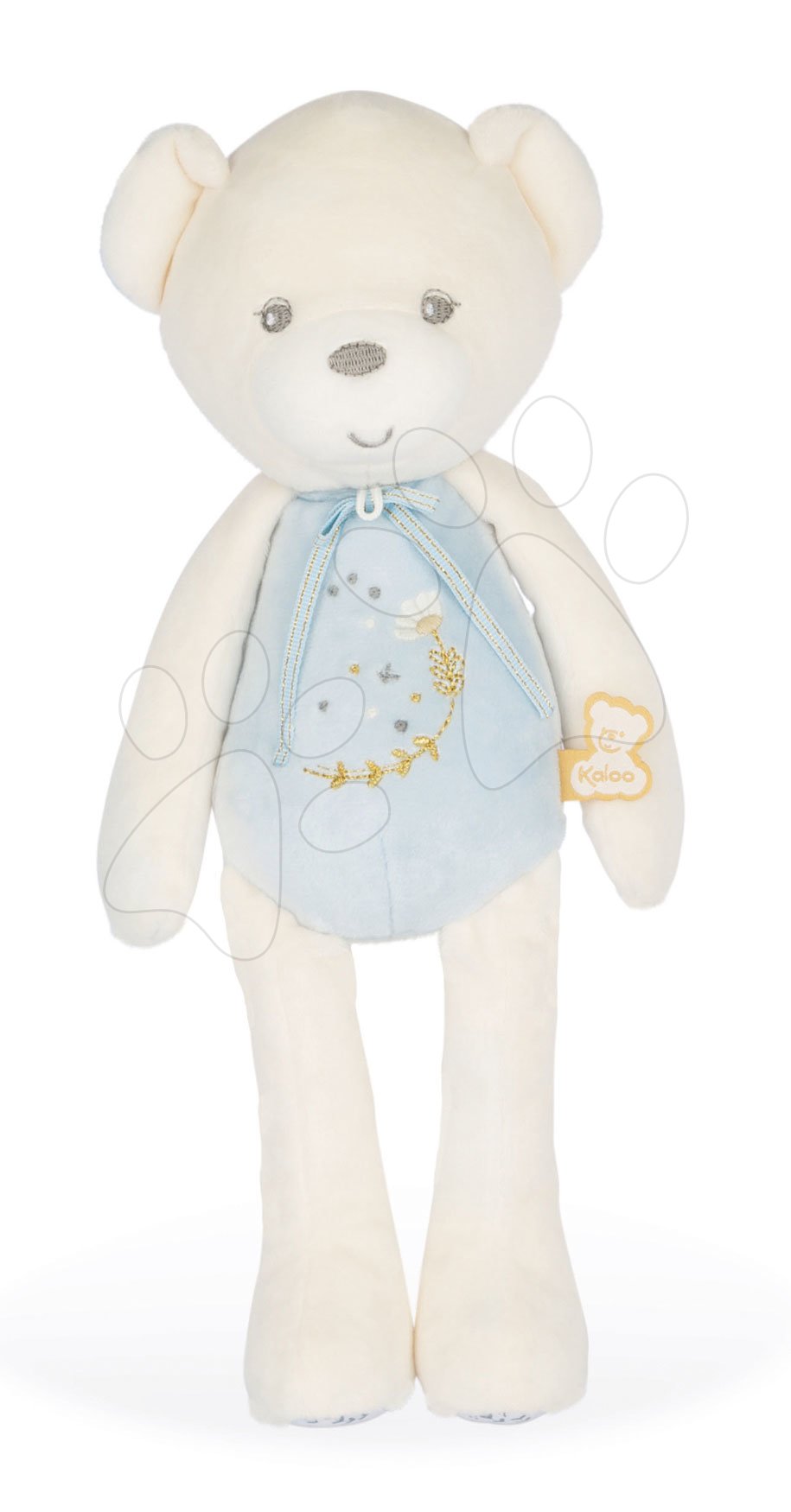 Plüss mackó zenélő Musical Doll Bear Perle Kaloo kék 35 cm lágy dallammal puha plüssből 0 hó-tól