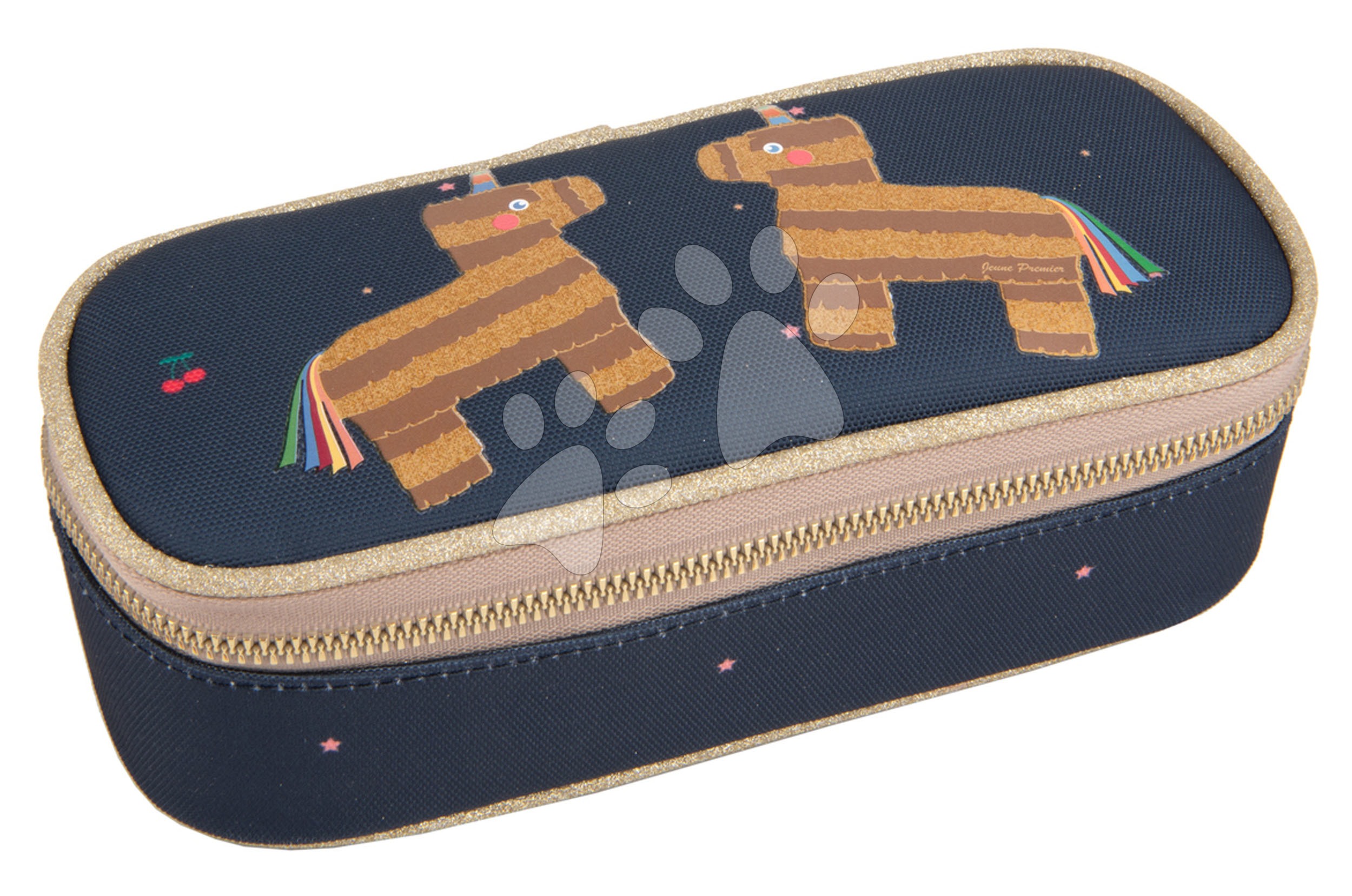 Školní penál Pencil Box Cherry Piñata Jeune Premier ergonomický luxusní provedení 22*7 cm