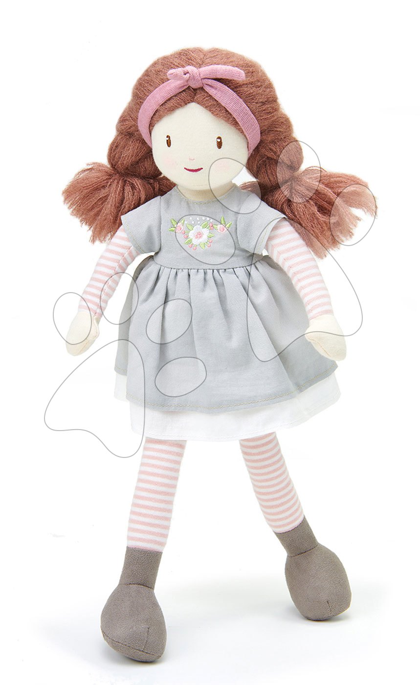 Rongybaba Alma Rag Doll ThreadBear 35 cm pihe-puha pamutból fonott hajkoronával